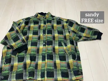 [SANDY] 체크 W 카라 돌먼 코트