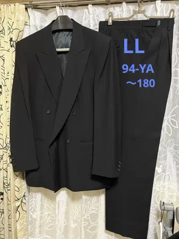 블랙 포멀 수트 더블 브레스트 YA