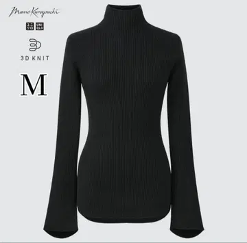 UNIQLO 3D KNIT 블랙 스웨터 M