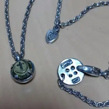 로그롬 실버 닻 펜던트 목걸이 925 Logrom