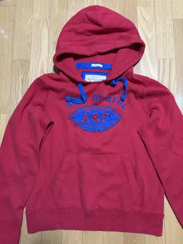 Abercrombie & Fitch 레드 후드티 L