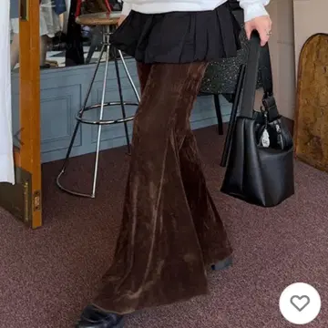 카스타네 튤 벨로아 팬츠