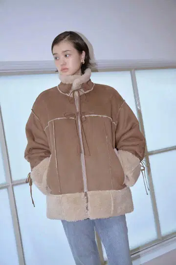Lil Ambition Ribbon Mouton Coat