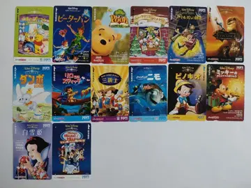 한큐 전철 라걸 카드 디즈니 시리즈 1~6 사용 완료 잔액 없음 14장