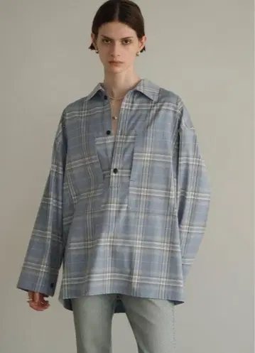 CLANE CHECK POCKET OVER SHIRT