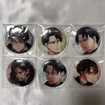 진격의 거인 리바이 컬렉션 캔뱃지 컴플리트