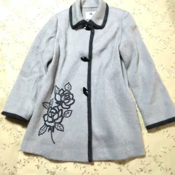 큰 사이즈 하나비시 그레이 스티치 패치워크 니트 자켓 13