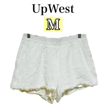 UpWest 화이트 숏팬츠 [ M ] 안감 부착 리조트 여행 바다
