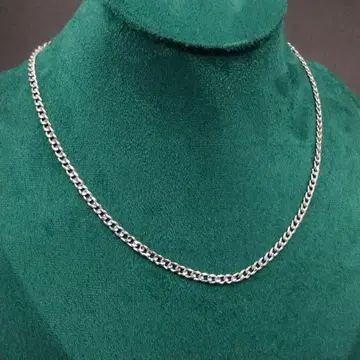 실버 은 체인 키헤이 목걸이 3mm