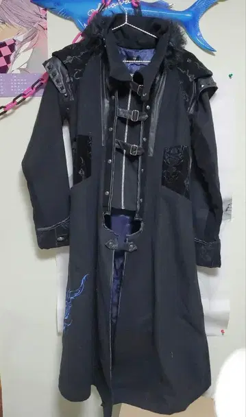 h.NAOTO Sixh. 레이스업 롱 코트