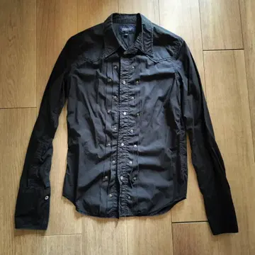 drestrip 드레스트립 셔츠 긴팔 블랙