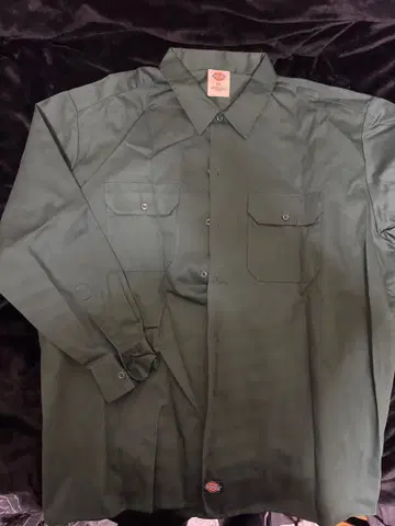 Dickies 긴팔 셔츠 XL 다크 그린
