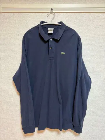 Lacoste 네이비 긴팔 피케 셔츠