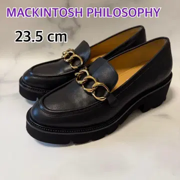 매킨토시 철학 통굽 로퍼 23.5cm 블랙