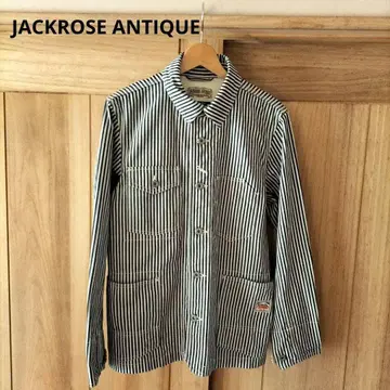 JACKROSE ANTIQUE 스트라이프 데님 자켓 일본제