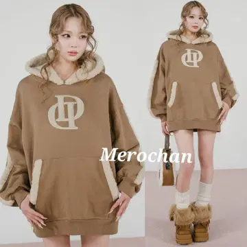 다리치 DD 보아 후드티 모카
