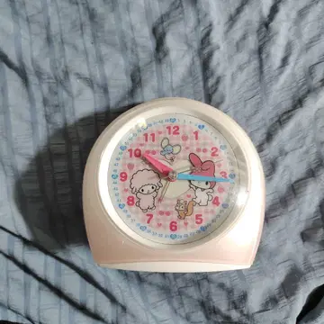 캐릭터 알람 시계 핑크 산리오 마이멜로디