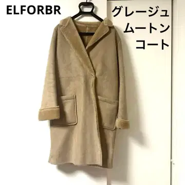 ELFORBR 엘포르블 무스탕 자켓 코트 그레이지