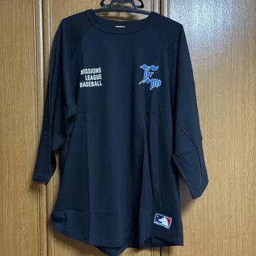 미션스 리그 베이스볼 블랙 7부 소매 티셔츠