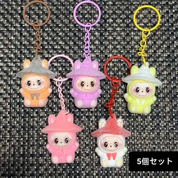 라부부 labubu 봉제 인형 키링 Family 5종 세트 미사용 새상품