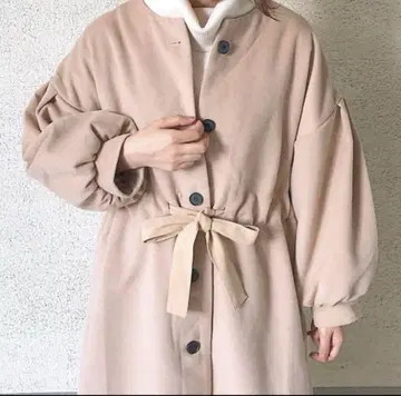 mystic 허리 셔링 코트