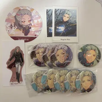 앙스타 란 나기사 캔뱃지, 클리어 카드, 파샤츠, 코스터