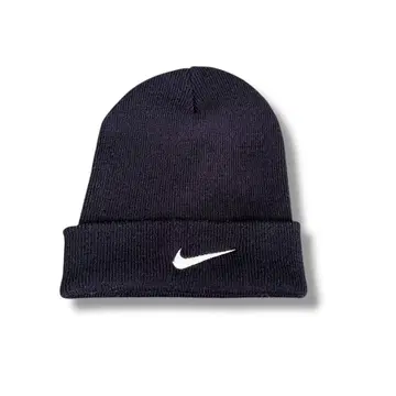 90s NIKE 나이키 swoosh 로고 자수 아크릴 니트 비니
