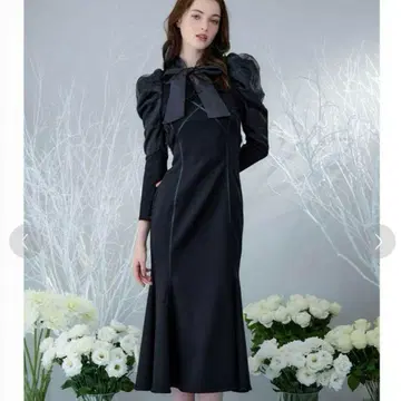 riu Crossed lines ponte dress black