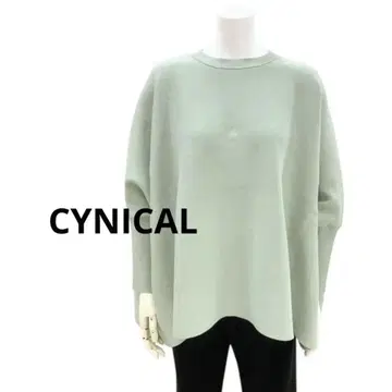 [미사용 택 포함] cynical 시니컬 돌먼 니트 그린