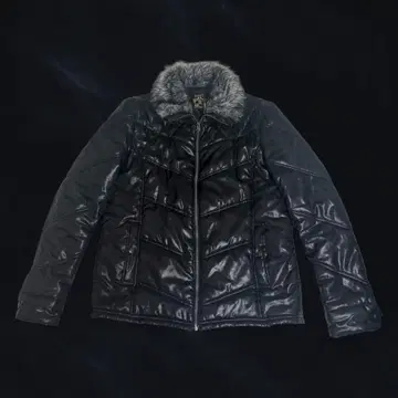 헤이세이 시크 스타일 퍼 자켓 Black 갸루 남자 퍼 자켓