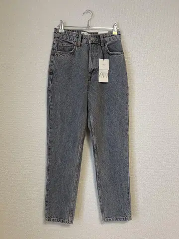 ZARA CLASSIC MOM FIT 데님 34 새상품 그레이