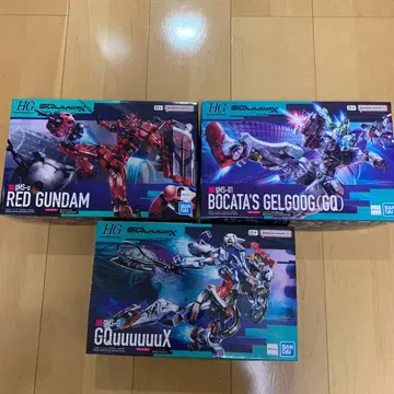 HG 건담 프라모델 3체 세트 RED GUNDAM 외