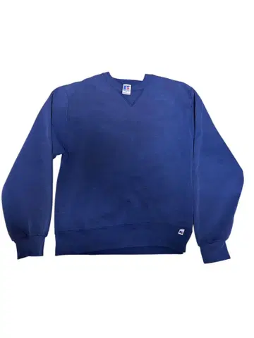 Russell Athletic 무지 맨투맨 퍼플네이비 USA제 90s