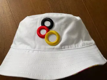 컬러풀 반지 자수 버킷햇