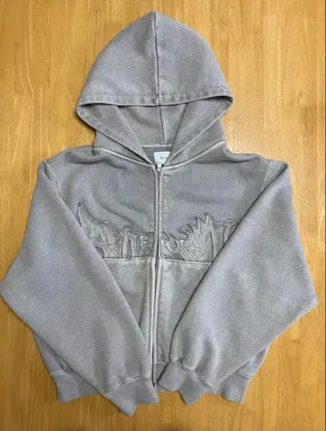 BLESS U pigment zip hoodie