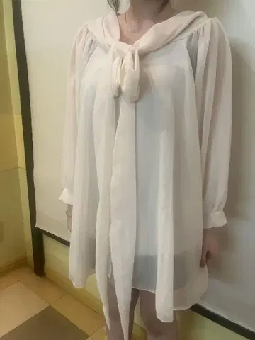 귀여운 리본 포함 화이트 블라우스 팔찌 목걸이 세트 판매
