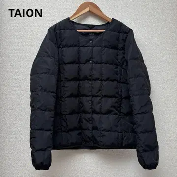 TAION 타이온 버튼 숏 다운 자켓