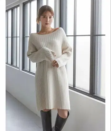 스나이델 리브 니트 원피스