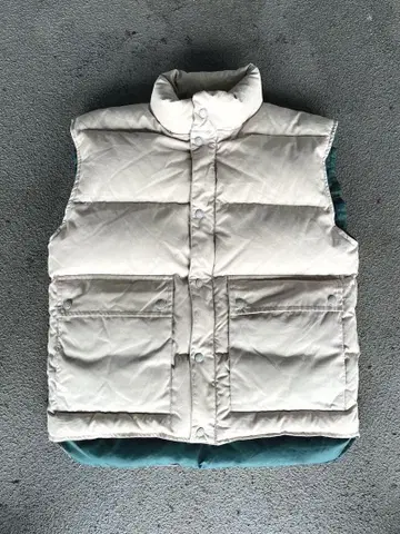 90s Eddie Bauer 다운 베스트 화이트