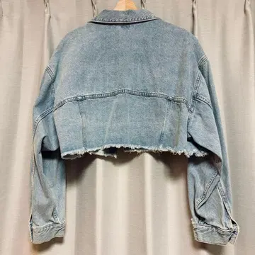 ZARA 크롭 기장 데미지 데님 자켓