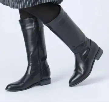 BEAMS HEART 블랙 롱 부츠 M 사이즈