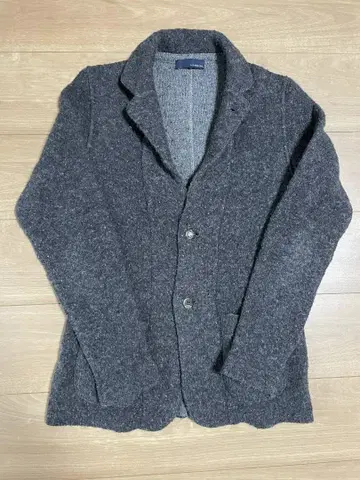 라르디니(LARDINI) 그레이 울 슬라이버 니트 자켓 XS