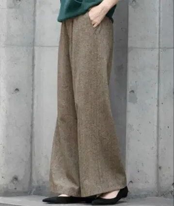 어반 리서치 와이드 팬츠 브라운