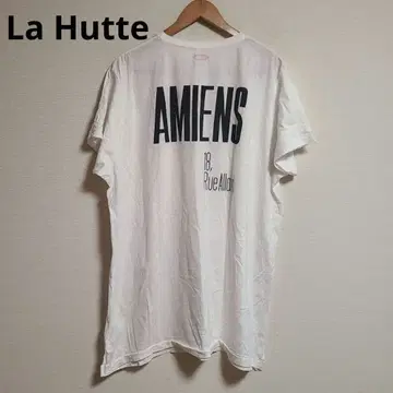 La Hutte T셔츠 튜닉 반팔 루즈핏 빅 실루엣 로고