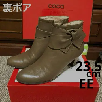 새상품급 coca 리본 포함 숏부츠 토브 보아 안감 23.5cm