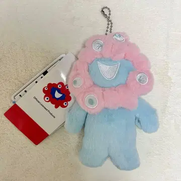 먀쿠먀쿠 파스텔 마스코트 키링 만박 블루 스카이블루