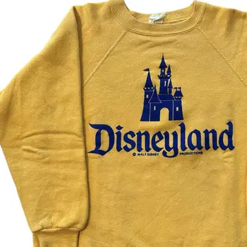 디즈니 맨투맨 빈티지 60s 신데렐라 성 디즈니랜드