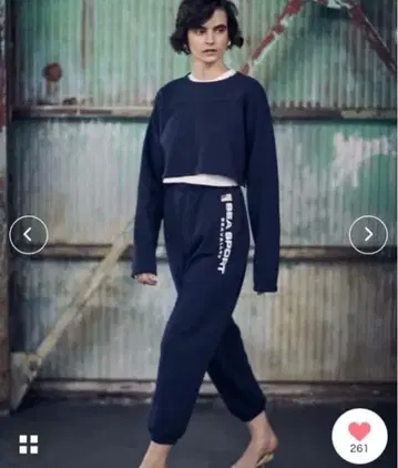 SEA FOOTBALL 숏 맨투맨 네이비