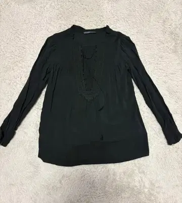 Spick and Span 블랙 긴팔 셔츠 프리 사이즈