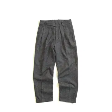 TOMORROWLAND 셰틀랜드 트위드 2 플리츠 트라우저